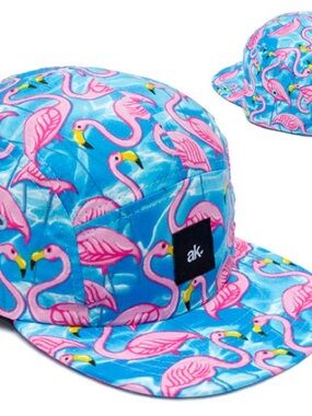 Akomplice pink flamingo hat Made in USA
